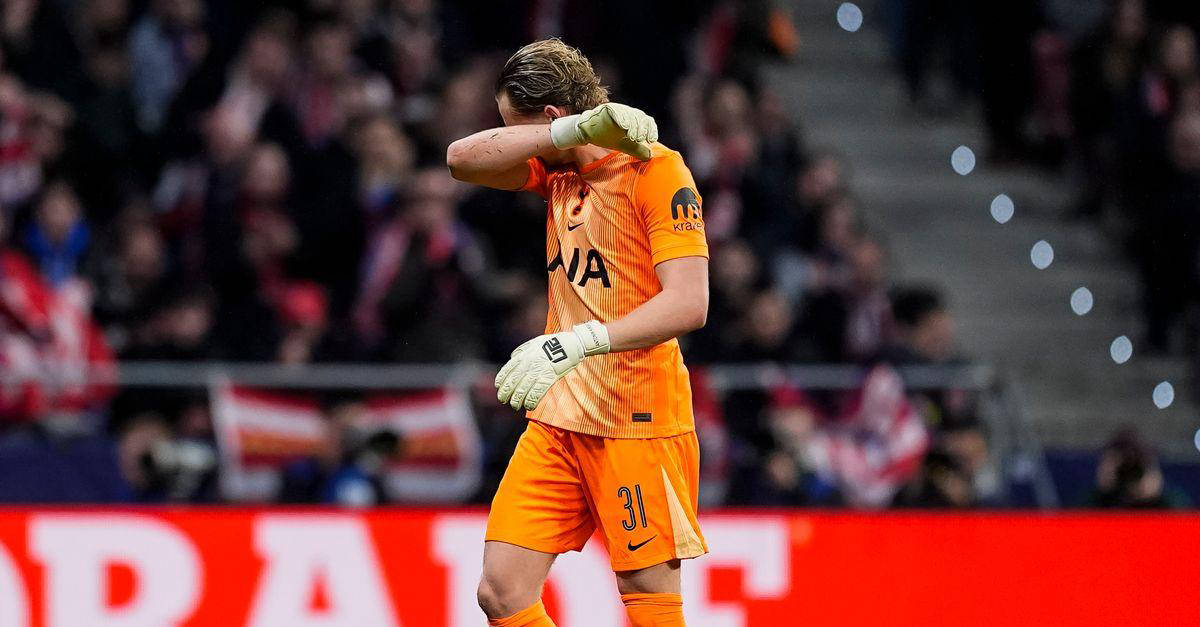 热刺门将遭罕见羞辱：首发仅17分钟被换下，0-3开局崩盘心态几近崩溃